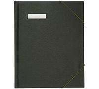 Chemise à courrier A4 en PVC, avec élastique, noir