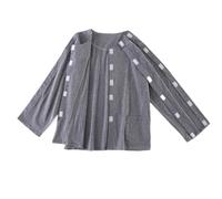 Chemise à Déchirures Post-chirurgicales pour Hommes Ouverture Complète du Bras Blouses à Manches Longues pour Fractures pour Les Personnes Alitées, Handicapées ou Paralysées (Color : Gray, Size : L