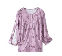 Chemise à Déchirures pour Femmes Après Chirurgie Blouses Chaudes pour Fractures Vêtements pour Personnes Âgées Alitées Vêtements de Nuit pour la Maison (Color : Style2, Size : L)