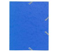 Chemise à élastique 3 rabats carte lustrée 400gm2 - format scolaire 24x19 cm - Couleurs assorties