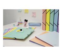Chemise à élastique 3 rabats carton Exacompta Aquarel 24 x 32 dos 3 cm couleurs assorties