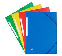 Chemise à élastique 3 rabats Oxford 24 x 32 cm couleurs classiques dos 2 cm - Lot de 10