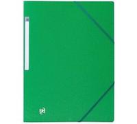 Chemise à élastique 3 rabats Oxford 24 x 32 cm dos 2 cm - couleurs classiques verte