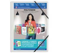 Elba Polyvision Chemise à élastique personnalisable en polypropylène opaque Couleurs Assortis