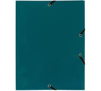 Exacompta Chemise à élastiques économique 3 rabats 24 x 32 cm A4 polypropylène opaque Vert