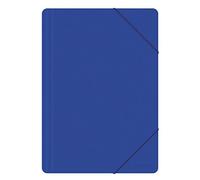 Chemise à élastique OFFICE PRODUCTS A4 PP 500 Microns 3 Rabats Bleu / / Type-3 Rabats/Type-Avec élastique/Matériau-PP/Couleur-Bleu/Format-A4 / Dimensions (mm)-240x320