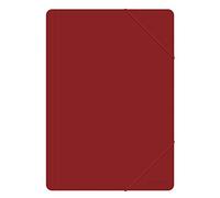 Chemise à élastique OFFICE PRODUCTS A4 PP 500 Microns 3 Rabats Rouge / / Type-3 Rabats/Type-Avec élastique/Matériau-PP/Couleur-Rouge/Format-A4 / Dimensions (mm)-240x320