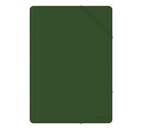 Chemise à élastique OFFICE PRODUCTS A4 PP 500 Microns 3 Rabats Verte / / Type-3 Rabats/Type-Avec élastique/Matériau-PP/Couleur-Vert/Format-A4 / Dimensions (mm)-240x320