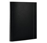 Chemise à élastique OFFICE PRODUCTS PP A4/30 3 Rabats Noire / / Type-à Rabats/Type-Avec élastique/Matériau-Carton/pp/Placage-Simple Face/Couleur-Noir/Format-A4