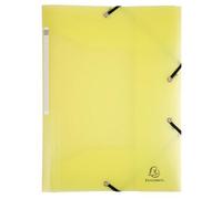 Chemise à élastiques 3 rabats polypropylène Chromaline Pastel - A4 - Jaune