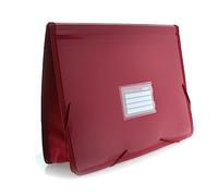 Chemise à élastiques et soufflet XXL format A4+ - REF.51311-RJ - Grande capacité et résistance - En polypropylène 100 % recyclable - Colorline by Office Box (Rouge)