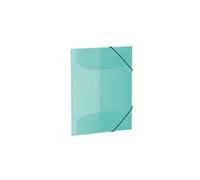 Chemise à élastiques - HERMA - A3 - Turquoise translucide - PP - 3 rabats