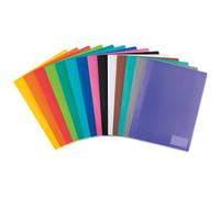 Chemise à lamelle, PP, A4, jaune translucide