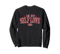 Chemise à Lettres in My Self Love Era Heart Varsity Sweatshirt