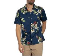 Superdry Hawaiian Print Short Sleeve Shirt Bleu S Homme