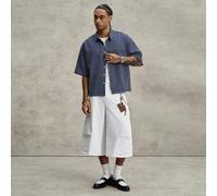 Chemise à manches courtes décontractée à carreaux pour hommes PAVTROS, coupe ample, chemise boutonnée, convient pour le campus universitaire, cadeau pour lui, cadeau de la Coupe du monde, vêtement d'e