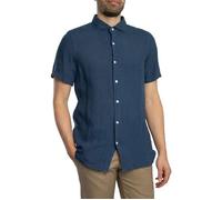Superdry Vacation Linen Short Sleeve Shirt Bleu 2XL Homme
