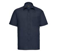 Chemise à manches courtes en popeline Russell Collection pour homme (BC1029)