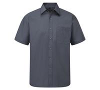 Chemise à manches courtes en popeline Russell Collection pour homme (BC1029)