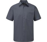 Chemise à manches courtes en popeline Russell Collection pour homme (BC1029)