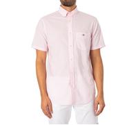 Gant Reg Poplin Short Sleeve Shirt Rose M Homme