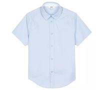 Chemise À Manches Courtes Garçon En Coton Bleu Ciel 16A