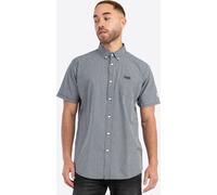 Chemise à manches courtes homme coupe étroite BRIXWORTH Black/White S Lonsdale
