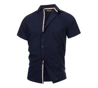 Chemise à manches courtes Indicode pour hommes chemise Maribo à manches...