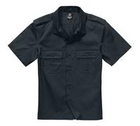 Chemise À Manches Courtes Noir S-7XL Armée Sécurité Chemise De Loisir Neuve