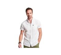 Chemise à manches courtes Oxford vintage - Superdry - Homme - Noir - Regular - Col boutonné M