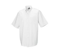 Chemise à manches courtes Russell Collection pour homme (Tour de cou 46cm) (Blanc)