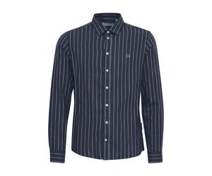 Chemise Ã manches longue rayÃ©e Casual Friday Fanton BD 0159 Bleu M
