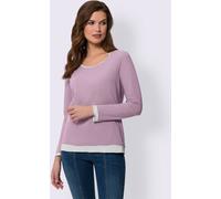 Chemise à manches longues 2 en 1 aspect 2 en 1 - Best Connection - rose-écru ROSE-ÉCRU 36