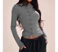 Chemise à manches longues à boutons Chandail décontracté printemps Y2K années 90 Mignon Aéroport Vacances Été Rentrée des classes Hiver Travail de tous les jours Bureau Chic Printemps L,M,S,XL,XSTrico