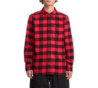 Chemise À Manches Longues À Carreaux Volcom - Rouge Sauveteur