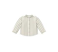 Chemise Ã manches longues Ã rayures en double cloth avec col montant bÃ©bÃ© s.Oliver Beige 18 mois