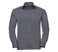 Chemise à manches longues en popeline Russell Collection pour homme (BC1027)