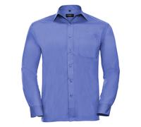 Chemise à manches longues en popeline Russell Collection pour homme (BC1027)