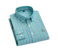 Chemise à manches longues en pur coton Oxford pour homme, coupe ajustée, chemise unie formelle, vêtements de bureau, Cx1918, Taille 3XL