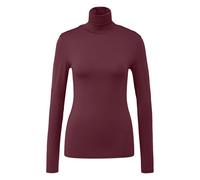 Chemise Ã manches longues et col roulÃ© femme QS Rouge XL