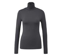 Chemise à manches longues et col roulé femme QS Gris S