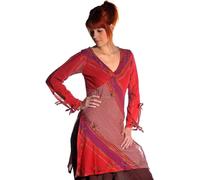 Chemise à manches longues Haut Robe Chemise à bretelles Tank Chemise à volants Loisirs Hippie Tunique Priya, S/M
