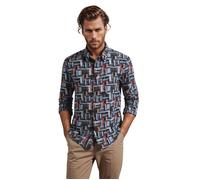 Chemise à manches longues homme en stretch motifs digital - Slim Fit S
