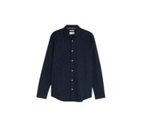 Chemise Ã manches longues imprimÃ©e Tom Tailor stretch Bleu M