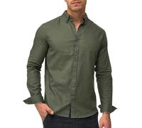 Chemise à manches longues Indicode pour hommes chemise en brayden chemise à...