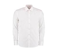 Chemise Ã manches longues Kustom Kit Slim Fit Business Blanc M
