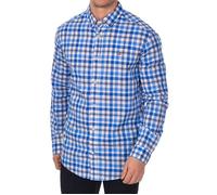Chemise à manches longues pour homme Grinnel NP0A4E2V-À carreaux bleu-blanc S