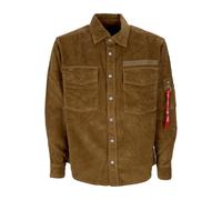 Chemise a manches longues pour hommes, surchemise en cordon, sable SAND S