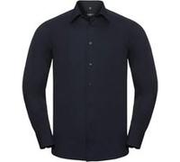 Chemise à manches longues Russell Collection pour homme (4XL) (Bleu marine) - UTBC1018 Bleu Marine