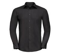 Chemise à manches longues Russell Collection pour homme (S) (Noir) - UTBC1018 Noir